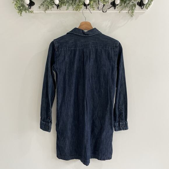 Ralph Lauren Denim & Supply denim Dress Lace up Front Pockets western boho XS - Picture 3 of 4